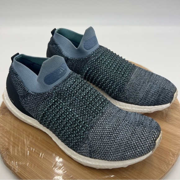 Adidas Ultra Boost Laceless Parley Raw Grey Carbon Blue Spirit CM8271 Mens 8 - Picture 10 of 14